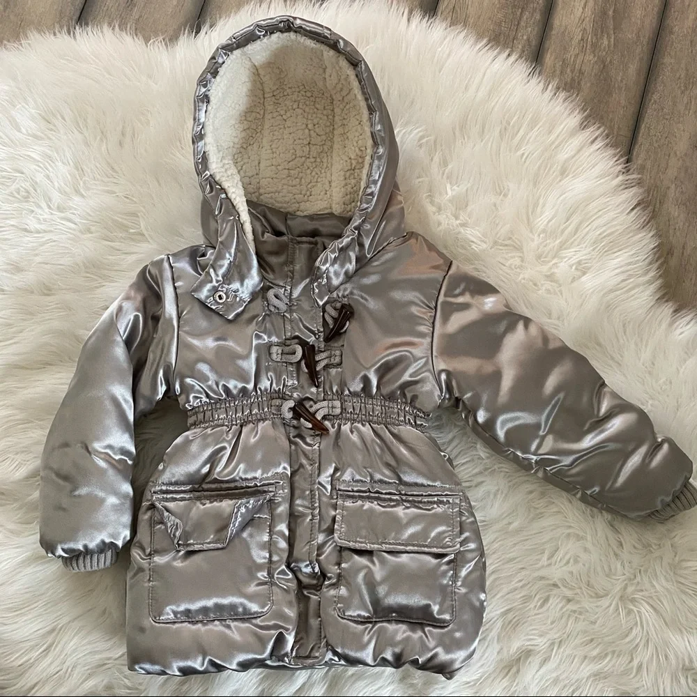 Silver Old Navy Winter Coat size 3T